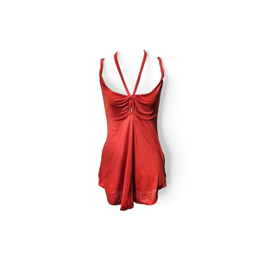 Y2k Max&Co Burn Orange Tank Top Strappy - Size Small
